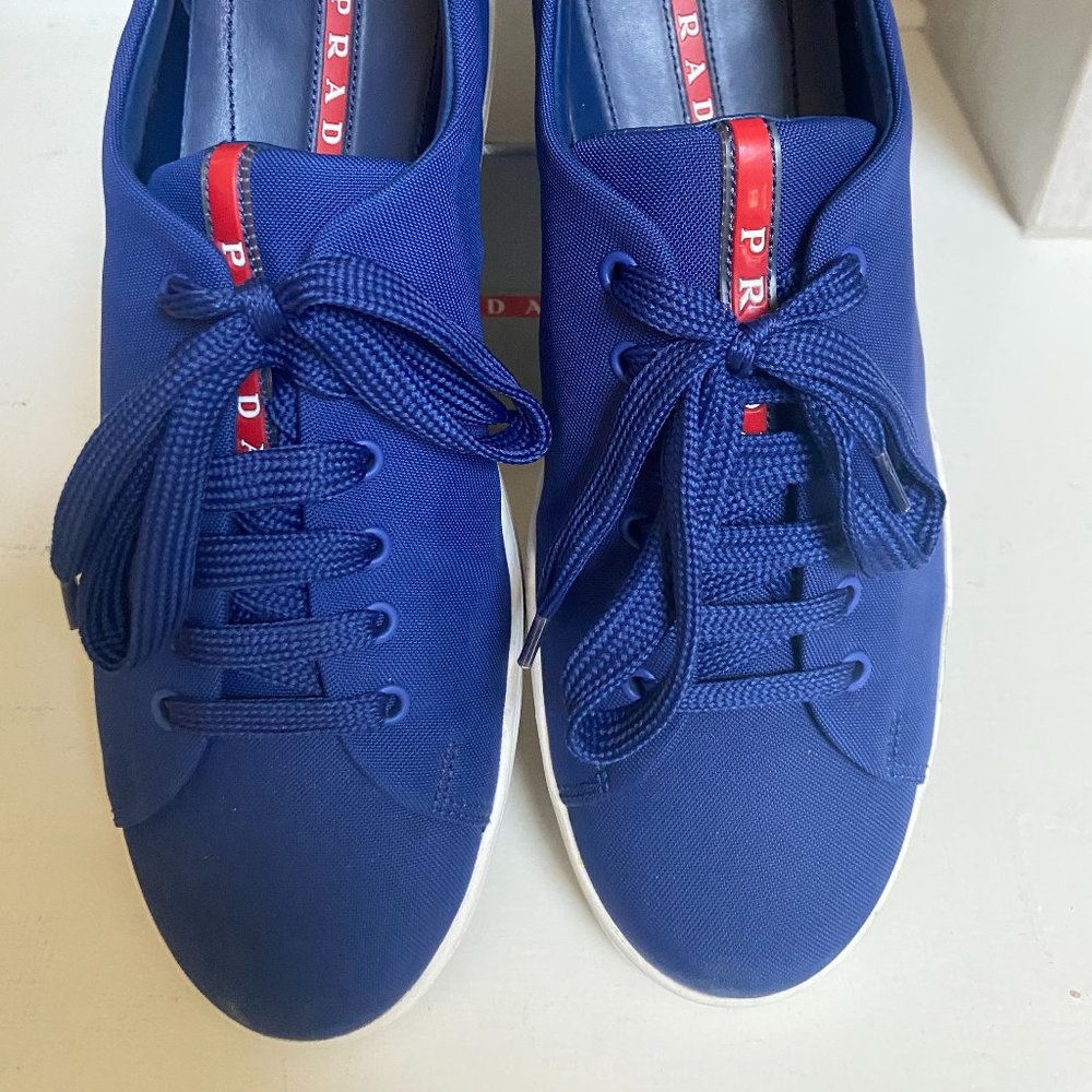 Prada Bluette Calzature Uomo Men's Shoes 9.5 - Picture 1 of 5